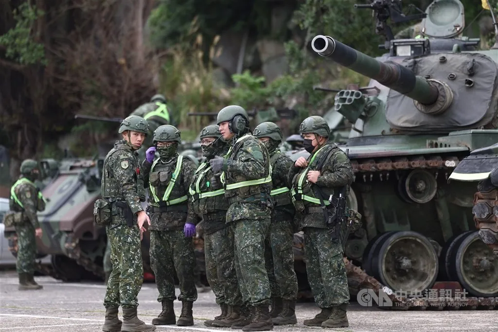 Taiwanese service members during a Han Kuang military exercise, CNA file photo