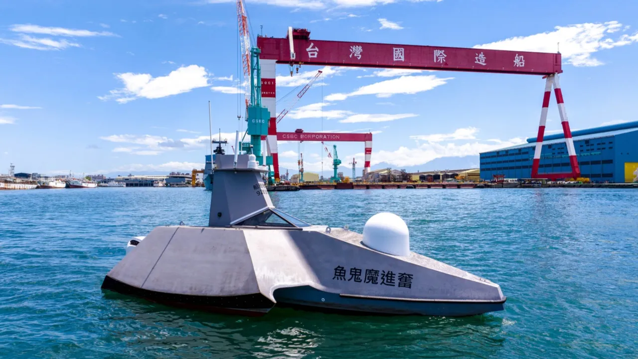 Thunder Tiger SeaShark 800 sea drone on display in Yilan