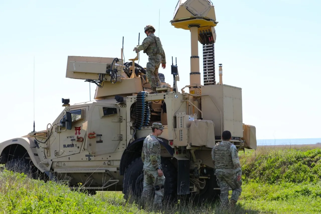 US Army counter-drone system fires during a live-fire exercise in Romania