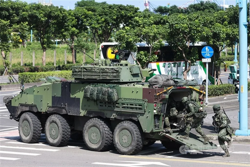 Taiwan Army 269th Brigade troops during a prior defence training exercise