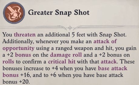 Greater Snap Shot Arueshalae Pathfinder Wrath of the Righteous Build