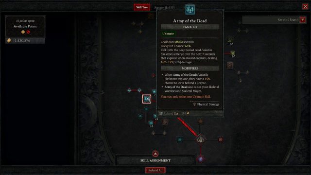 Army of the Dead Ultimate Skill to Deal Burst DPS