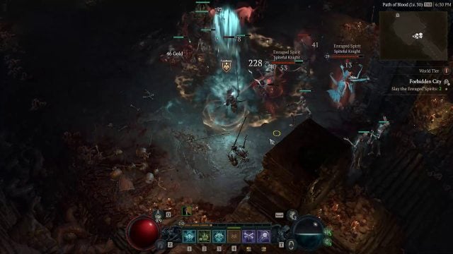 Diablo 4 Blight Summoner Necromancer Build in Combat