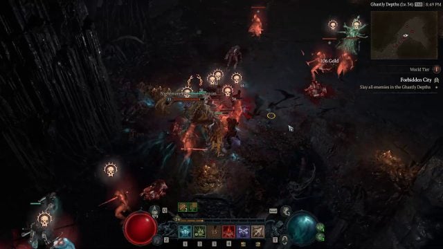 Diablo IV Necromancer Build - Golem Taunting Enemies