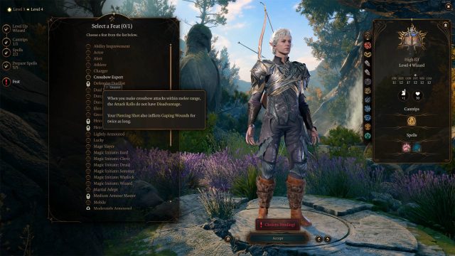 Feats will give your character particular bonuses in Baldur's Gate 3